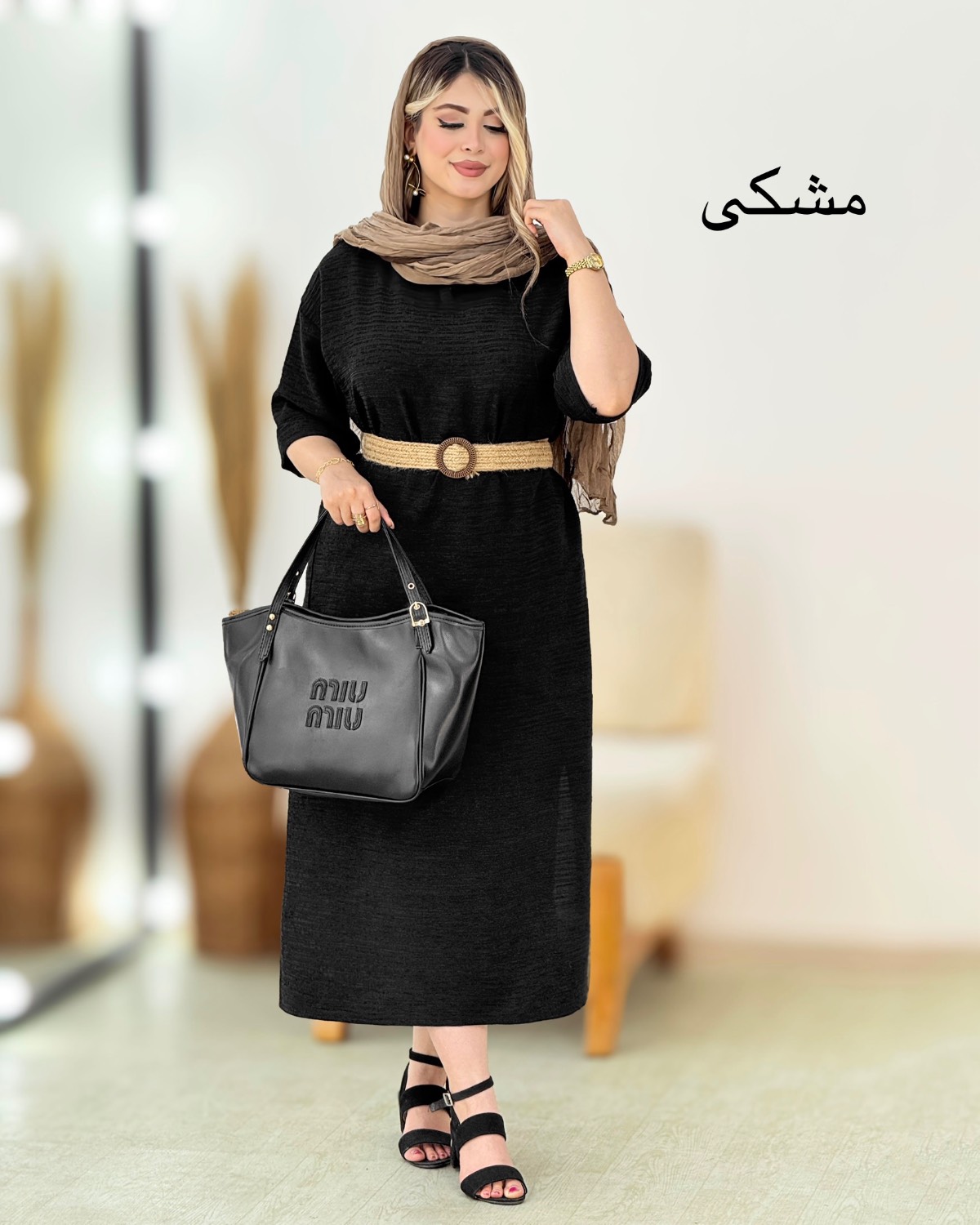 پیراهن بلند تک جیب کد i495