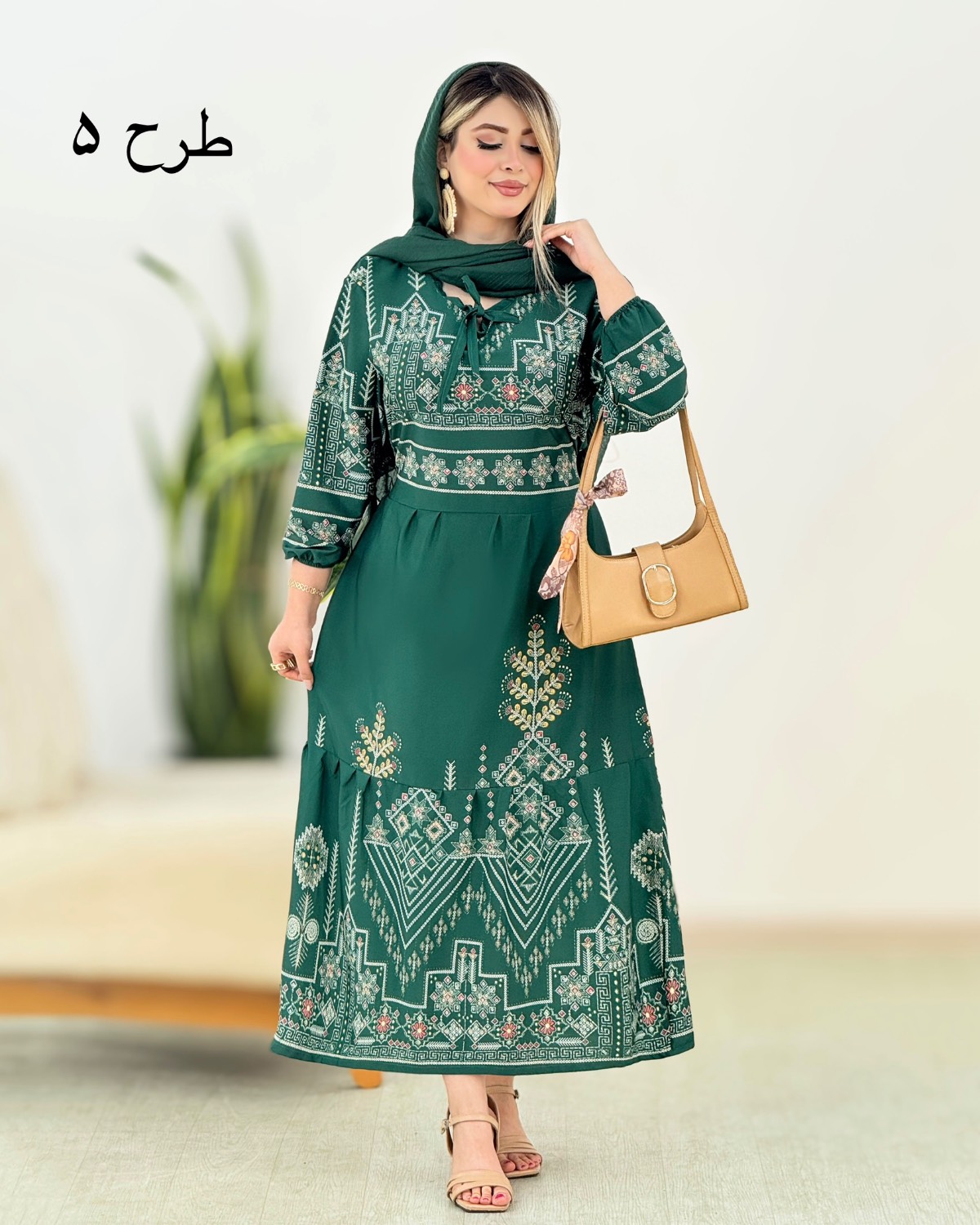 پیراهن ساحلی چاپی بوگاتی کد i439