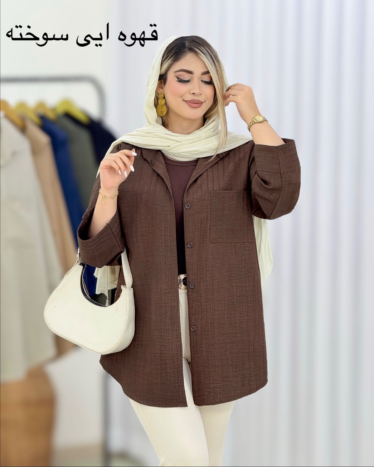مانتو شانتون جیب‌دار کد i590