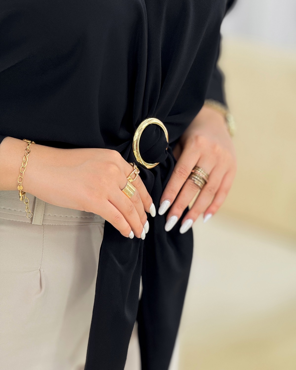 شومیز الیزه گره‌ای تابستانی کد i645
