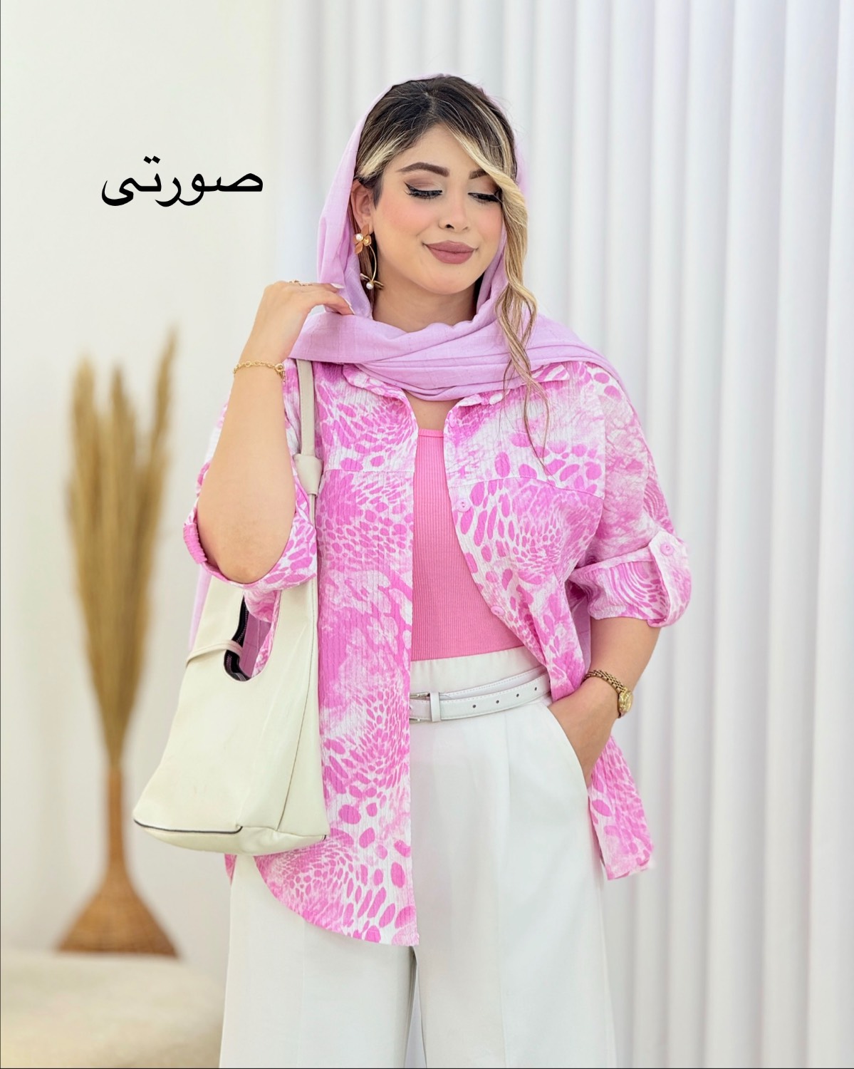 شومیز کاملس طرح پلنگی کد i557