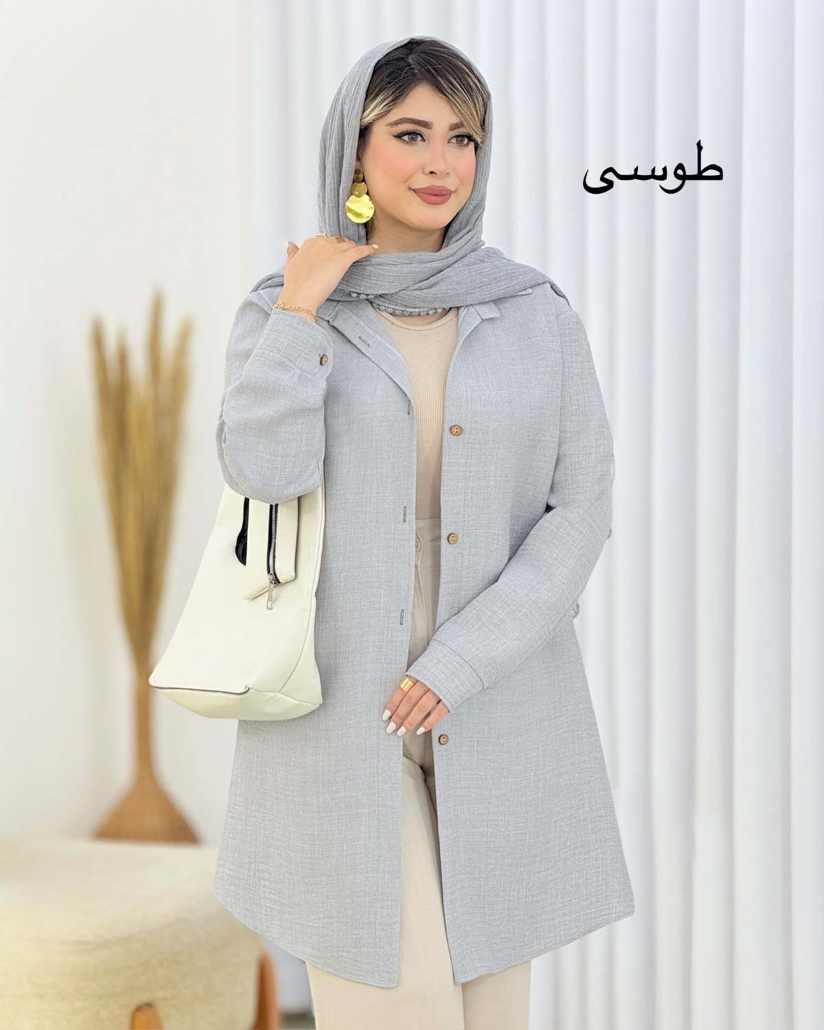 مانتو بلند شانتون جودون کد i571
