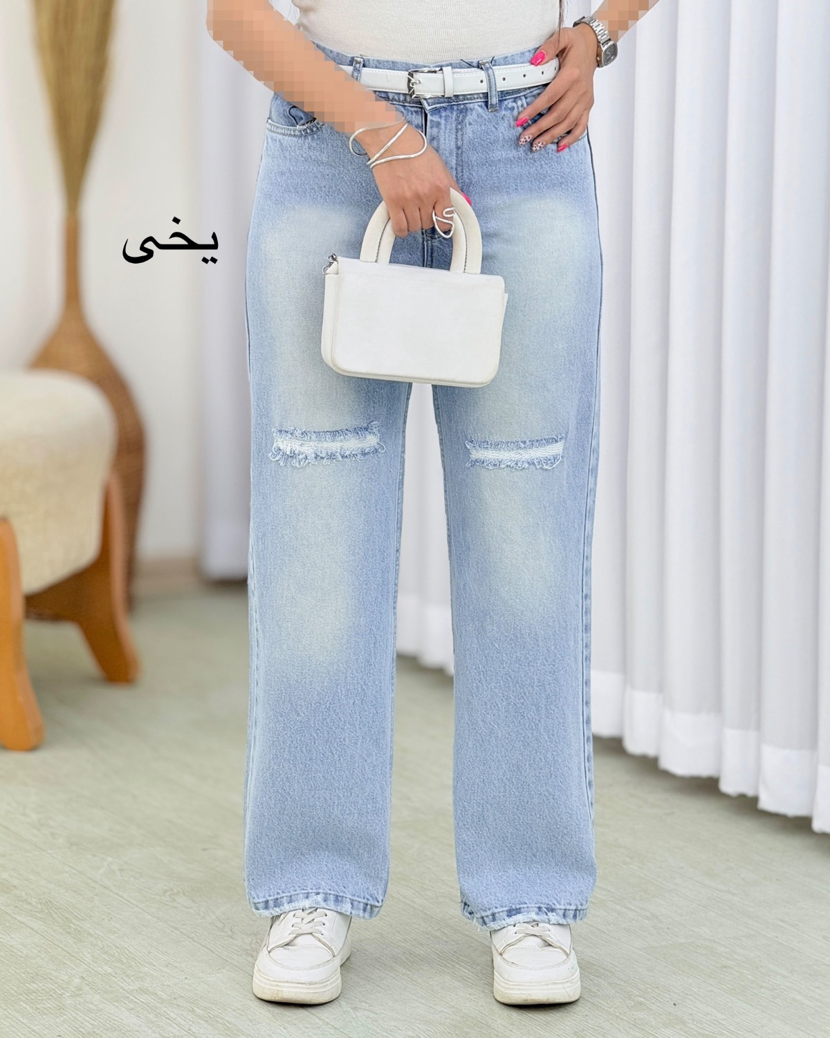 شلوار نیم بگ زاپدار سنگشور کد i613