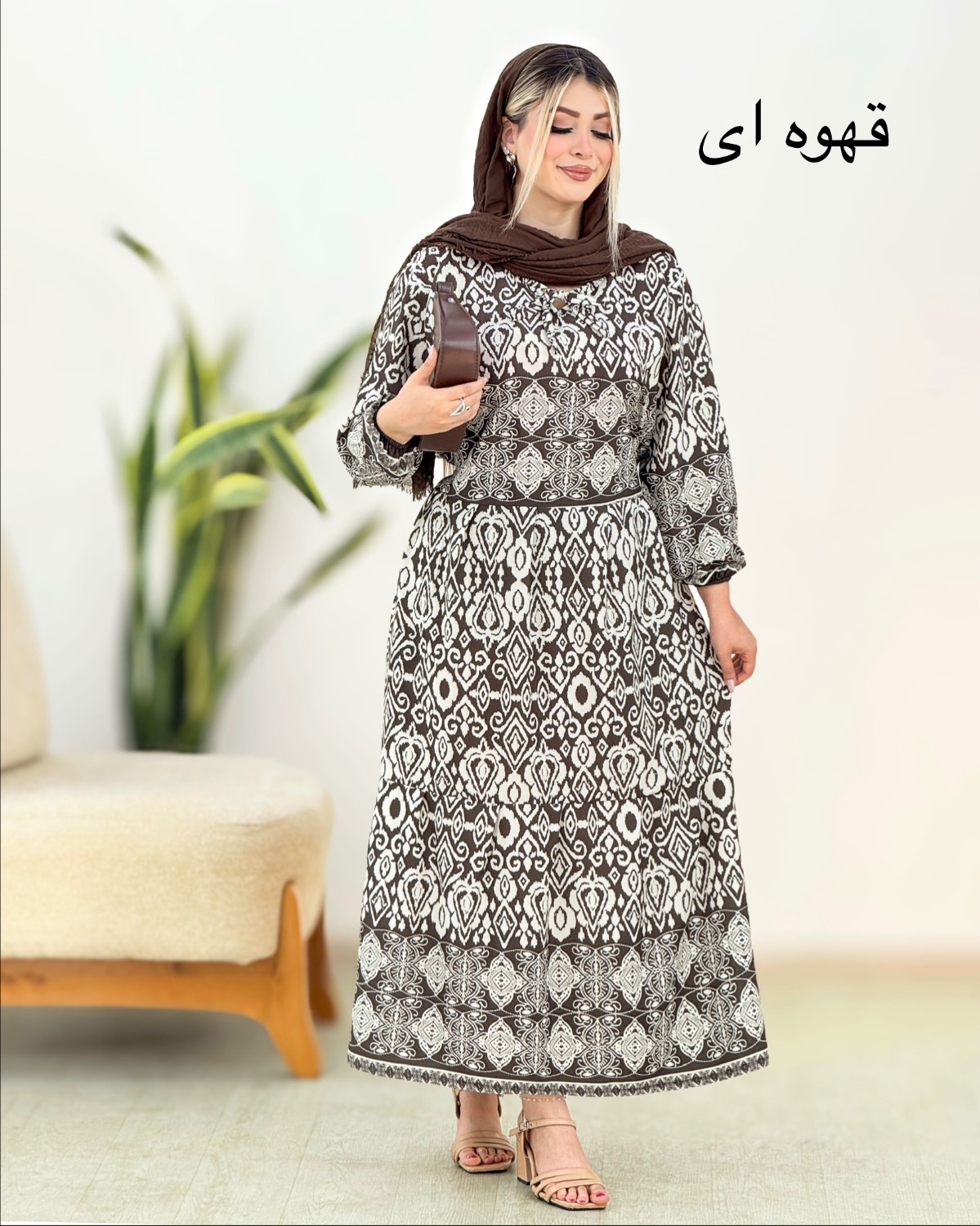 پیراهن ساحلی بوگاتی چاپی کد i406