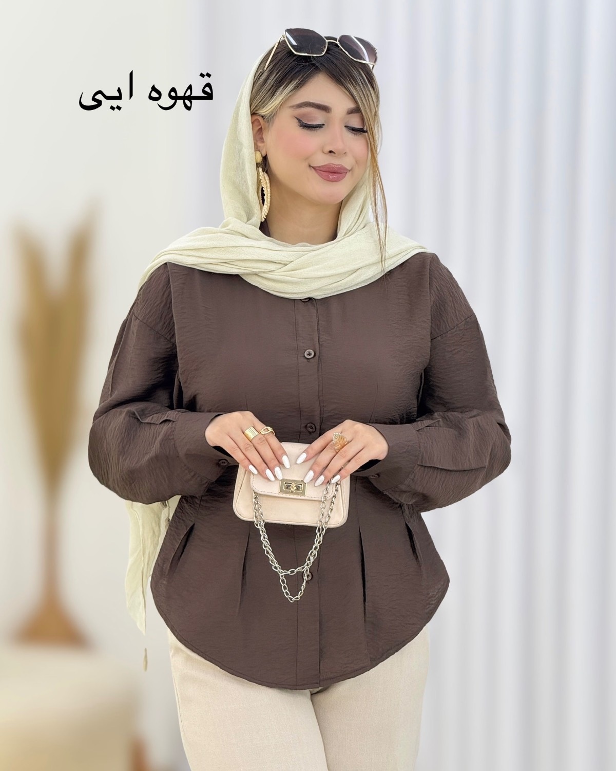 شومیز لیندا عروسکی کمرکش کد i616