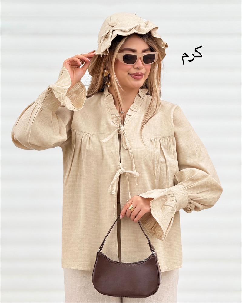 شومیز و کلاه عروسکی چین‌دار کد i444