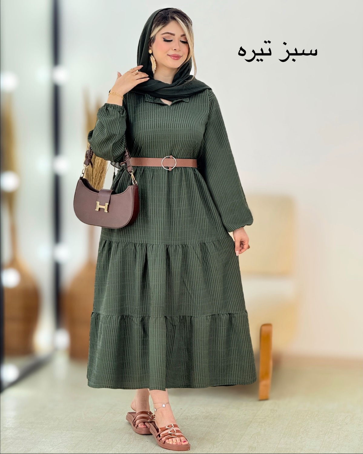 پیراهن طبقه‌ای چین‌دار کد i484