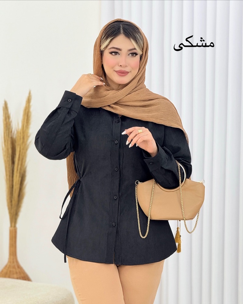 شومیز بنددار پری کد I668