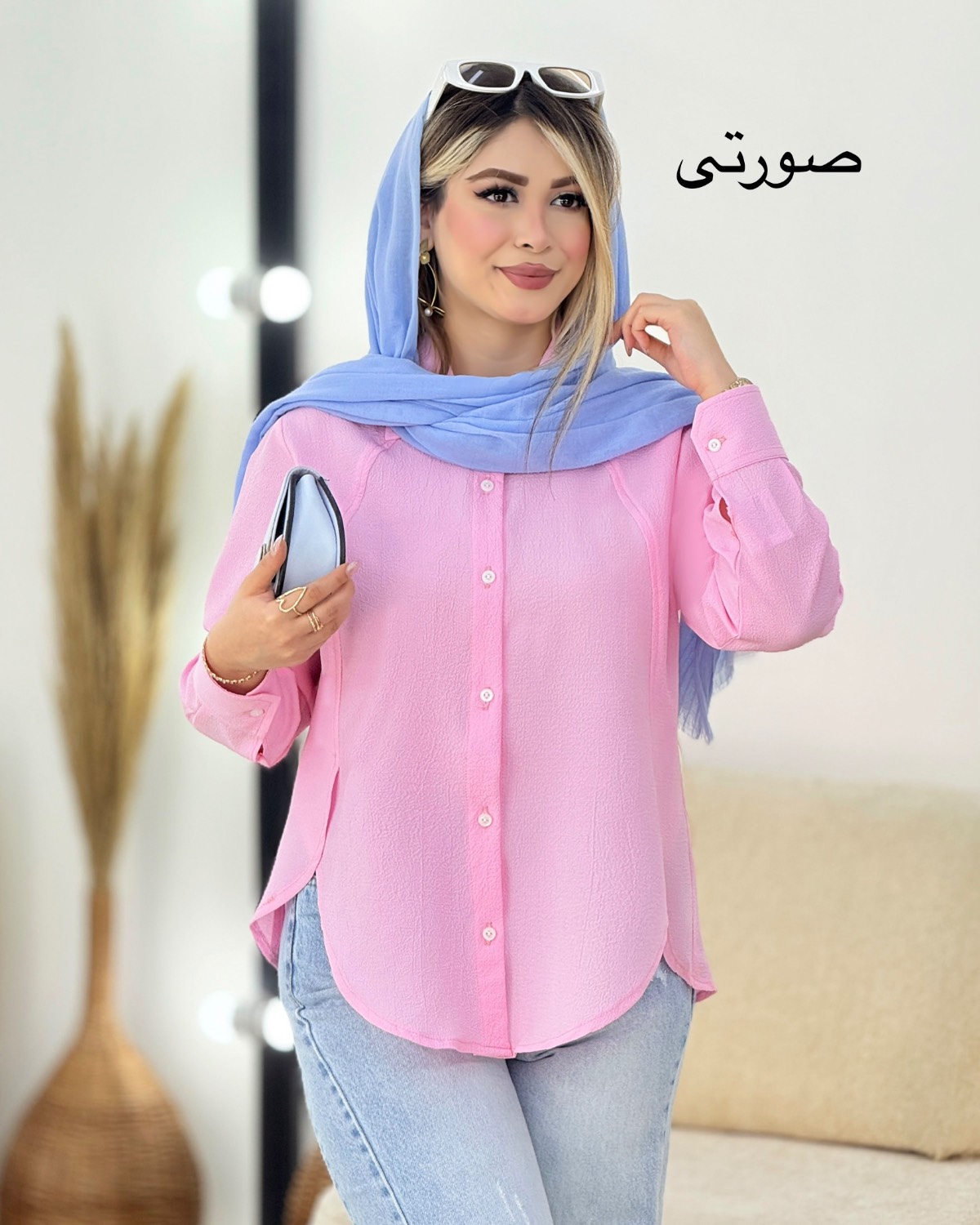 شومیز ینزی پشت پیل چاکدار کد i443