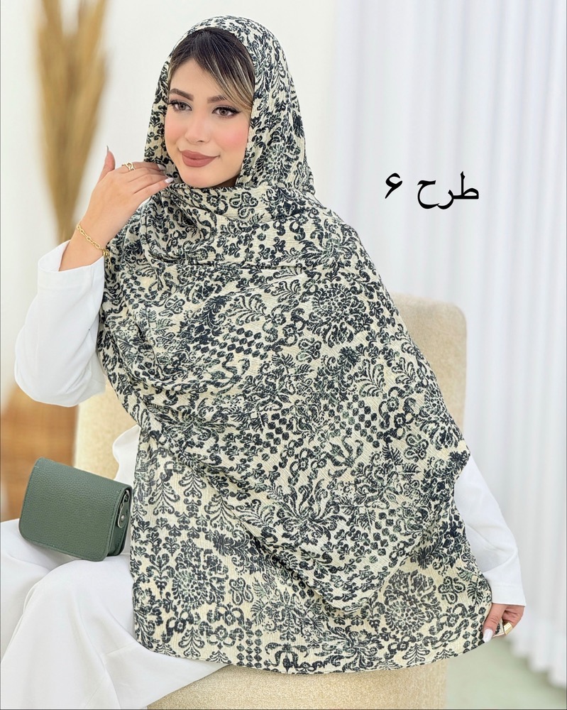 شال نخی طرحدار کد i643