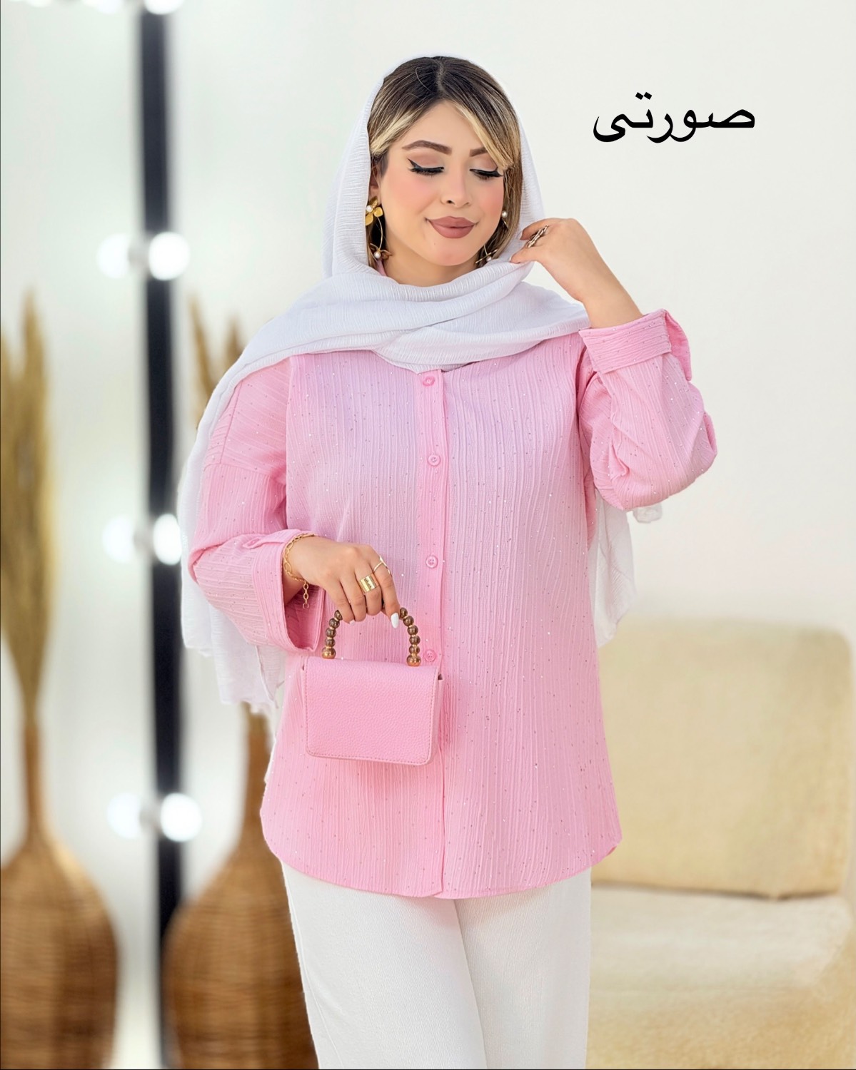 مانتو نگینی هلال‌دار آیوا کد i499