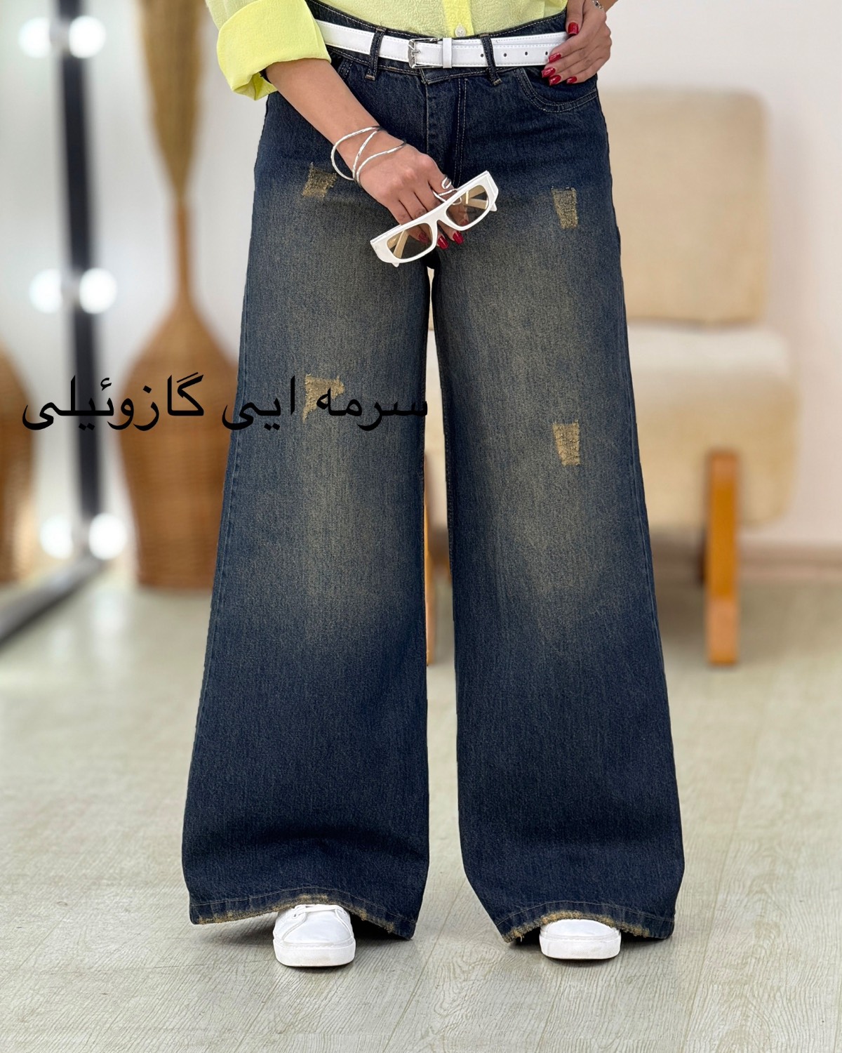 شلوار جین فول بگ کد i402