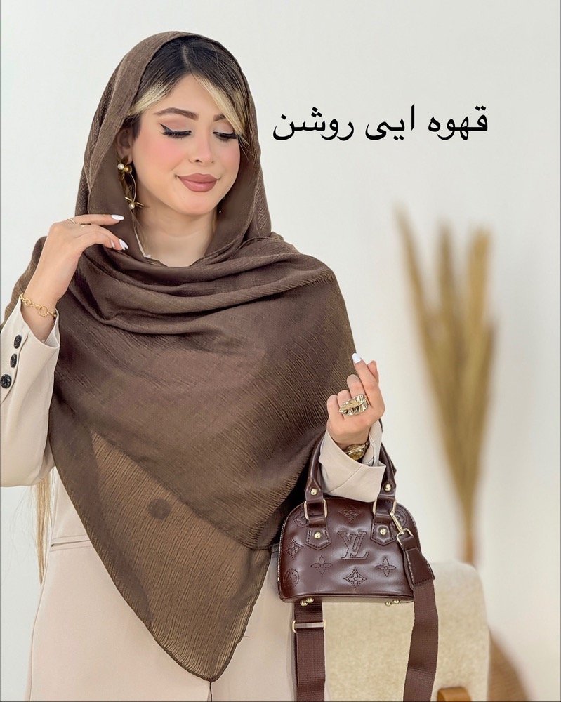 شال کریشه منگوله‌دار رنگی کد i537