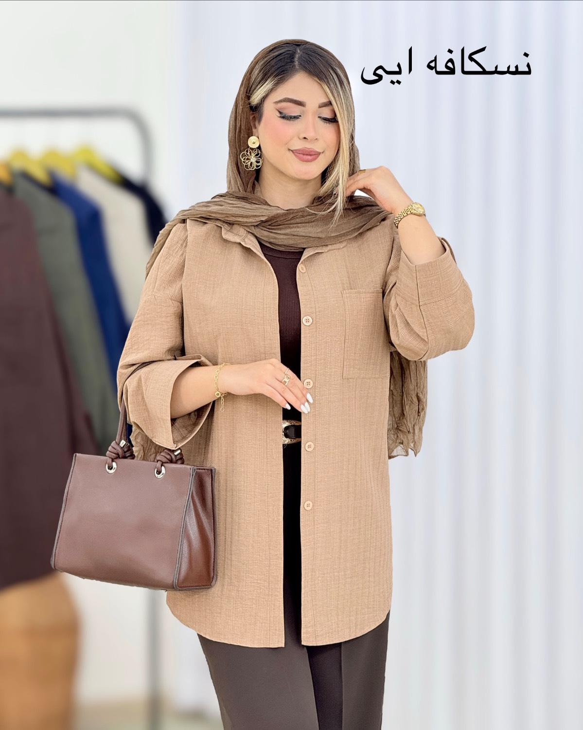 مانتو شانتون جیب‌دار کد i590