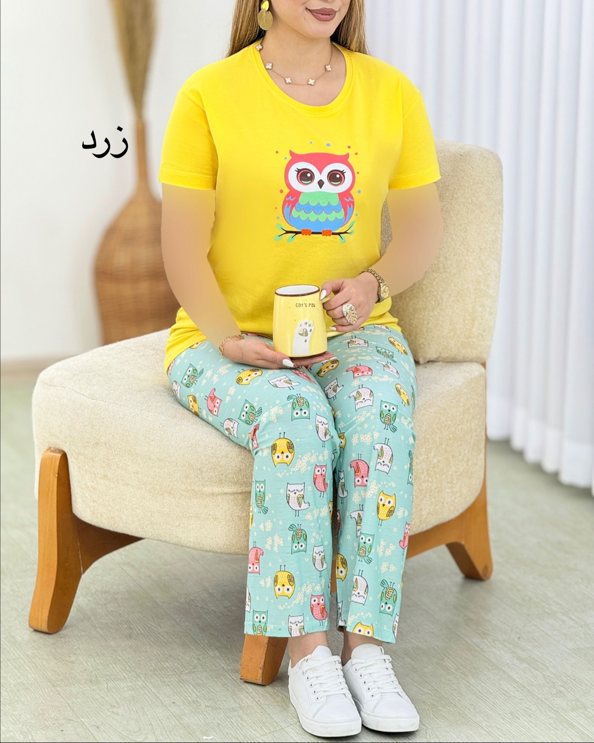 تیشرت و شلوار راحتی طرحدار کد i587