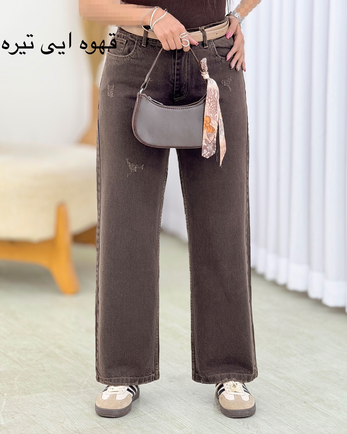 شلوار نیم بگ زاپدار سنگشور کد i613