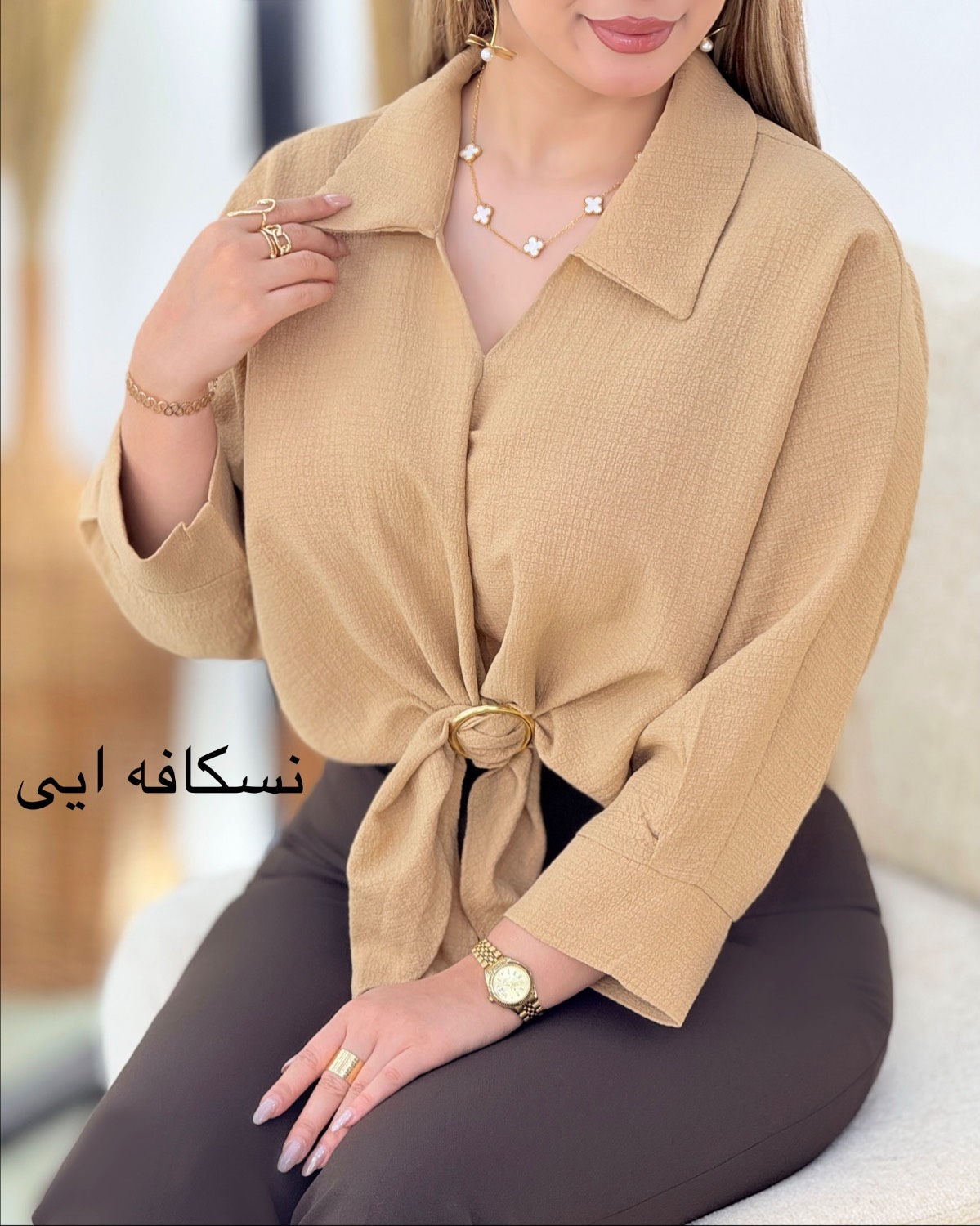 شومیز گره‌ای دخترانه ینزی کد i442