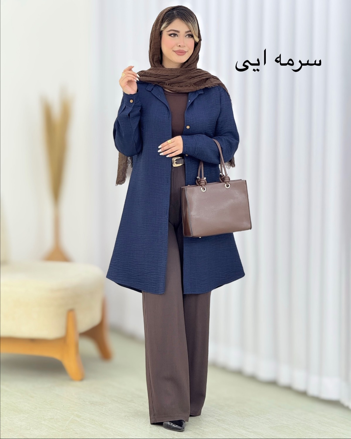 مانتو بلند شانتون جودون کد i571