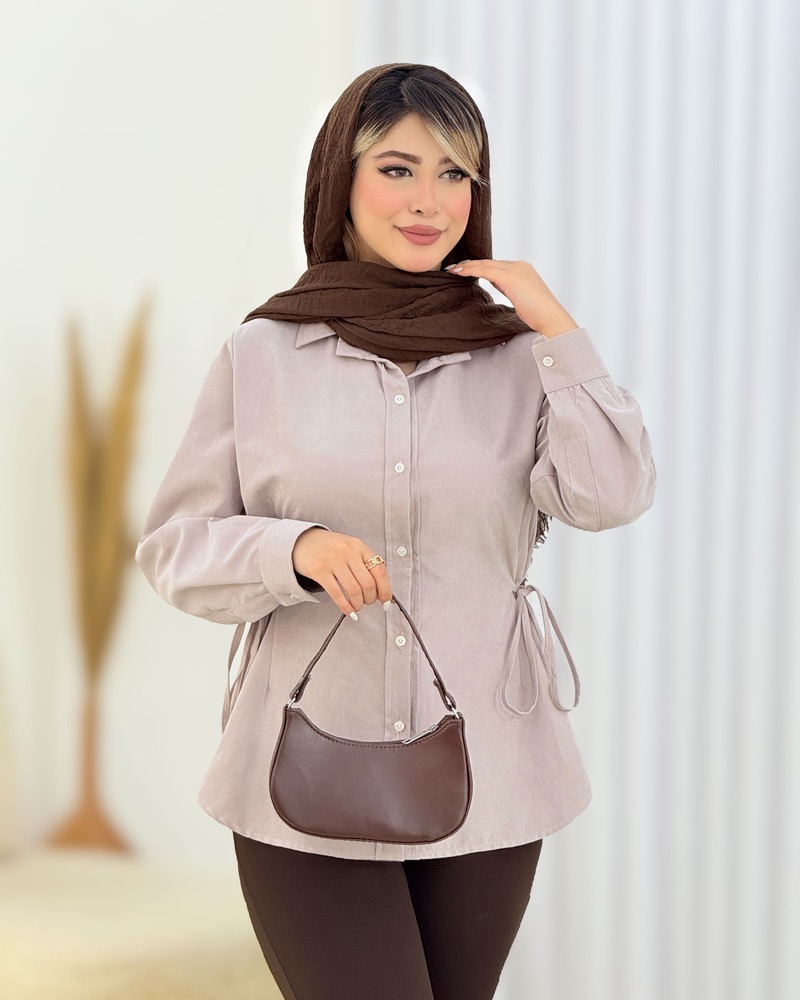 شومیز بنددار پری کد I668