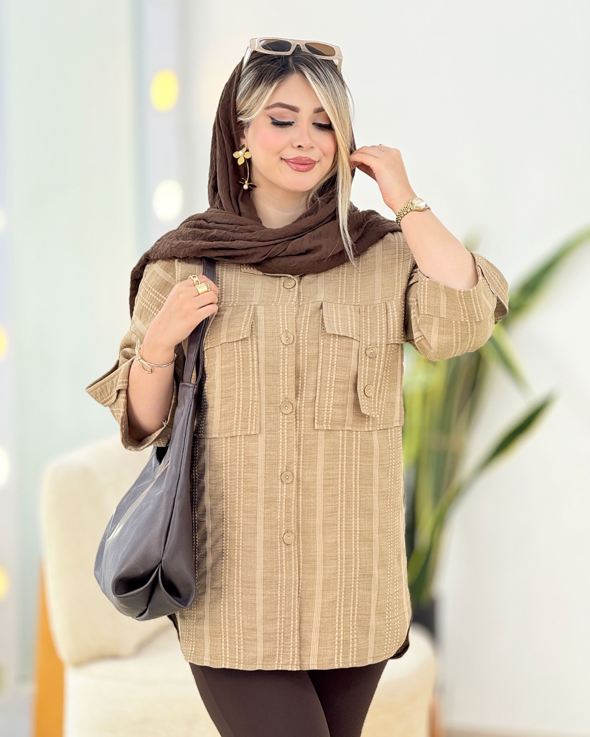 شومیز صلیبی کوک‌دوزی کد i343