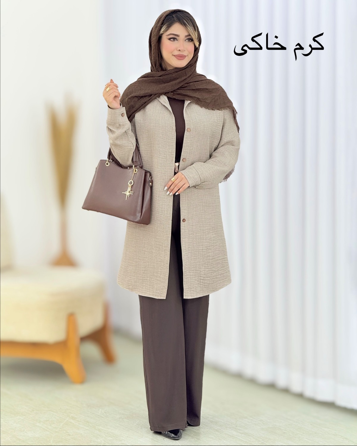مانتو بلند شانتون جودون کد i571