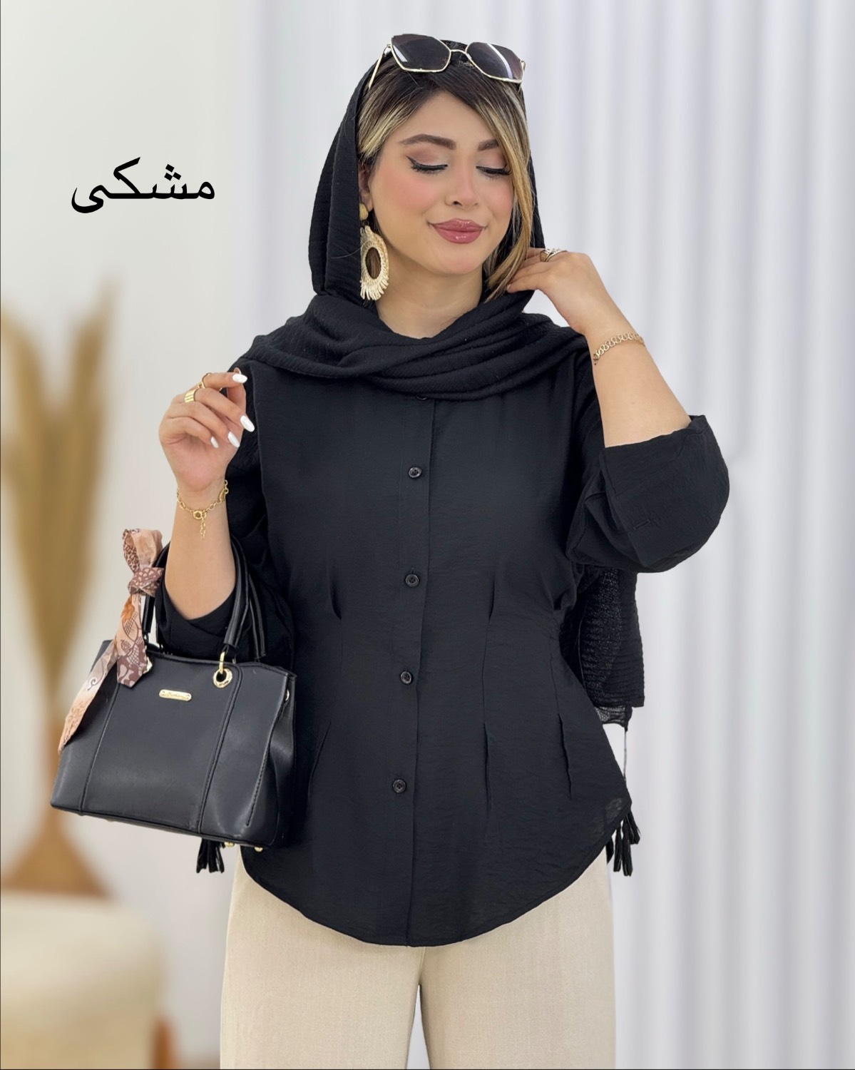 شومیز لیندا عروسکی کمرکش کد i616
