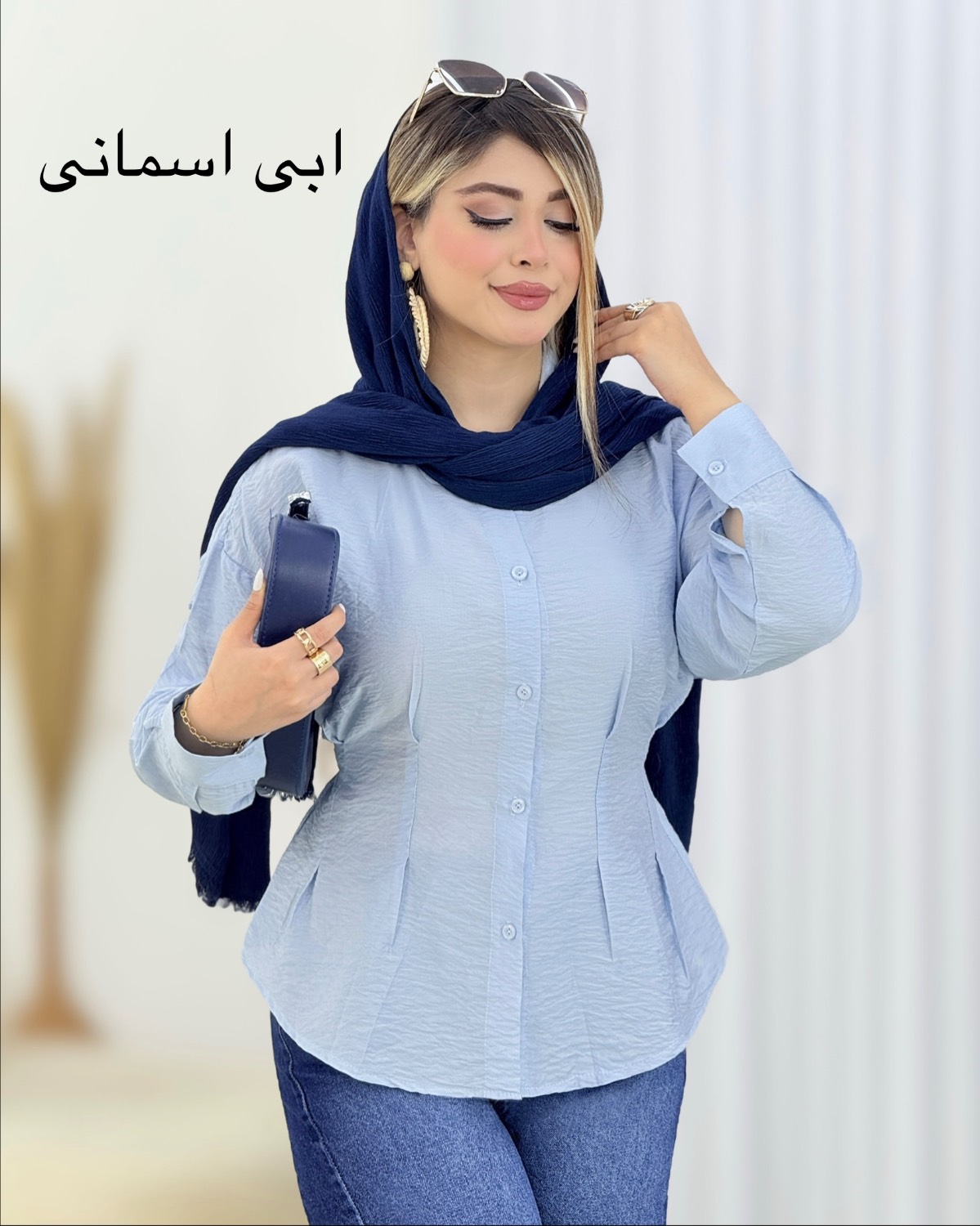 شومیز لیندا عروسکی کمرکش کد i616