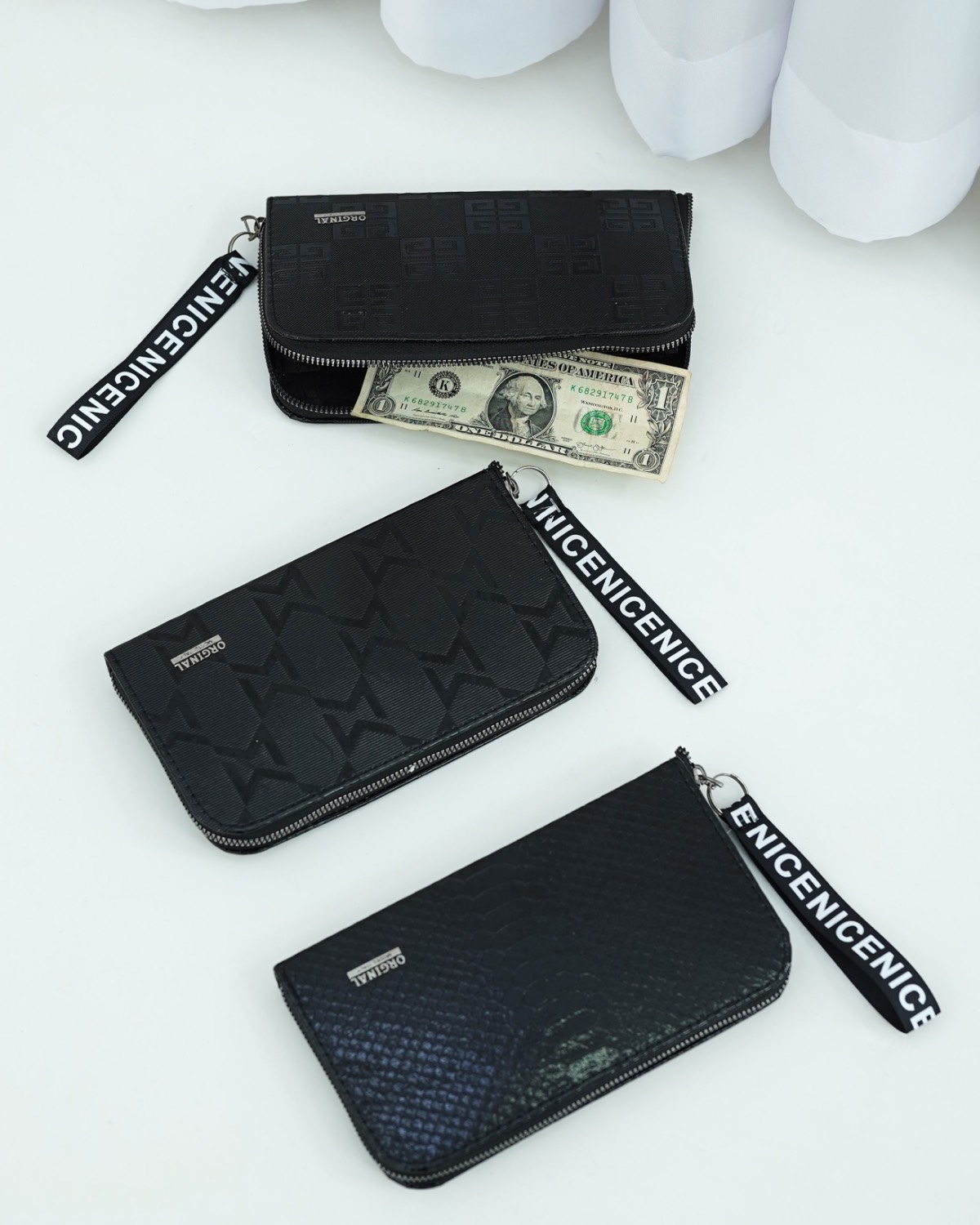 کیف پول چرم ورنی کد i552