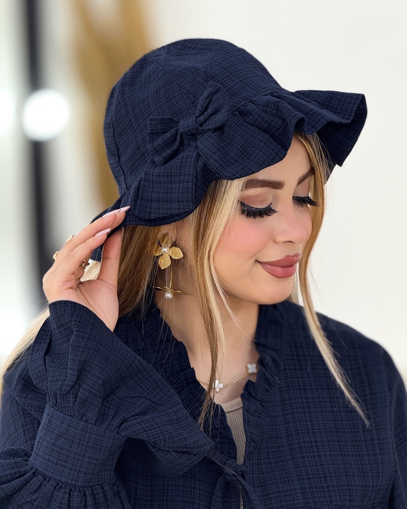 شومیز و کلاه عروسکی چین‌دار کد i444