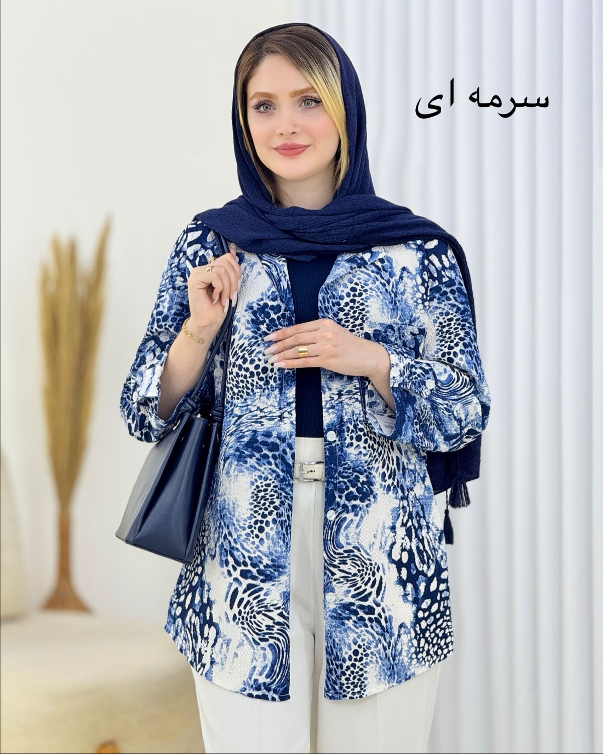 شومیز آبرنگی پلنگی ینزی کد i772