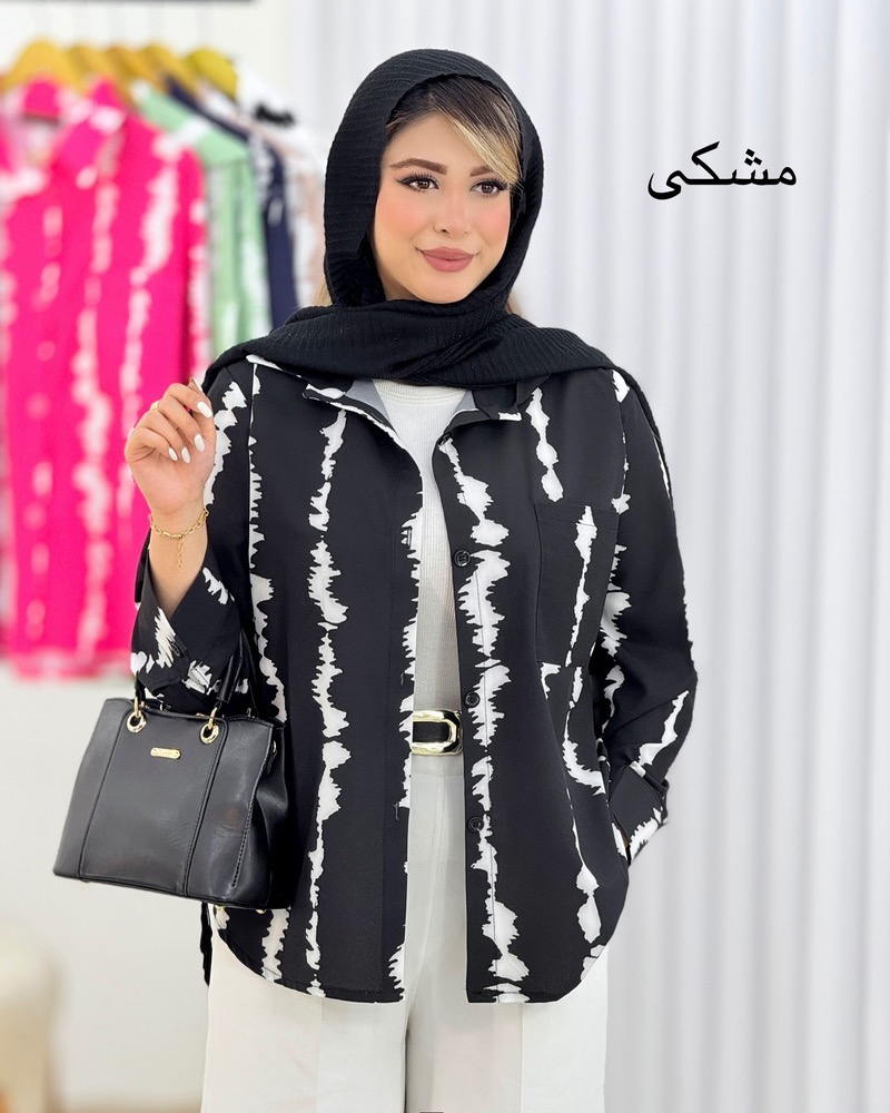 شومیز بوگاتی چاپی راه‌راه کد i438