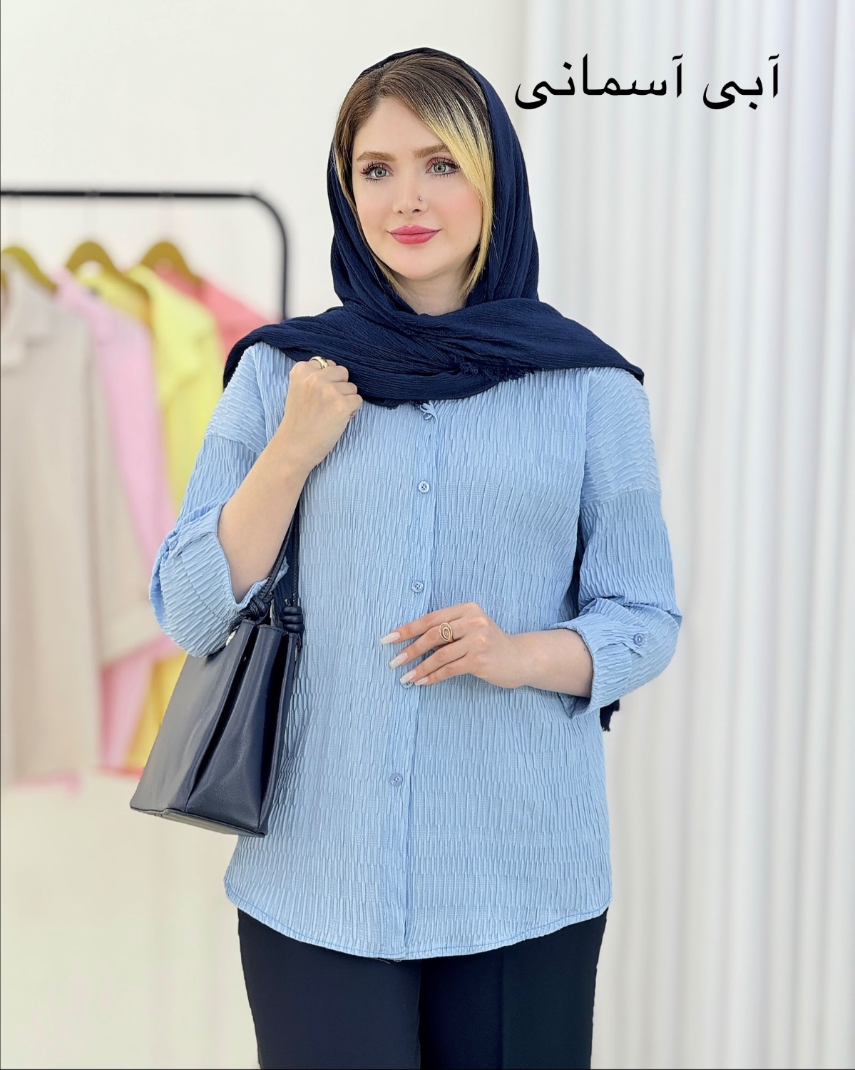 شومیز پفکی آستین پاکتی کد i482