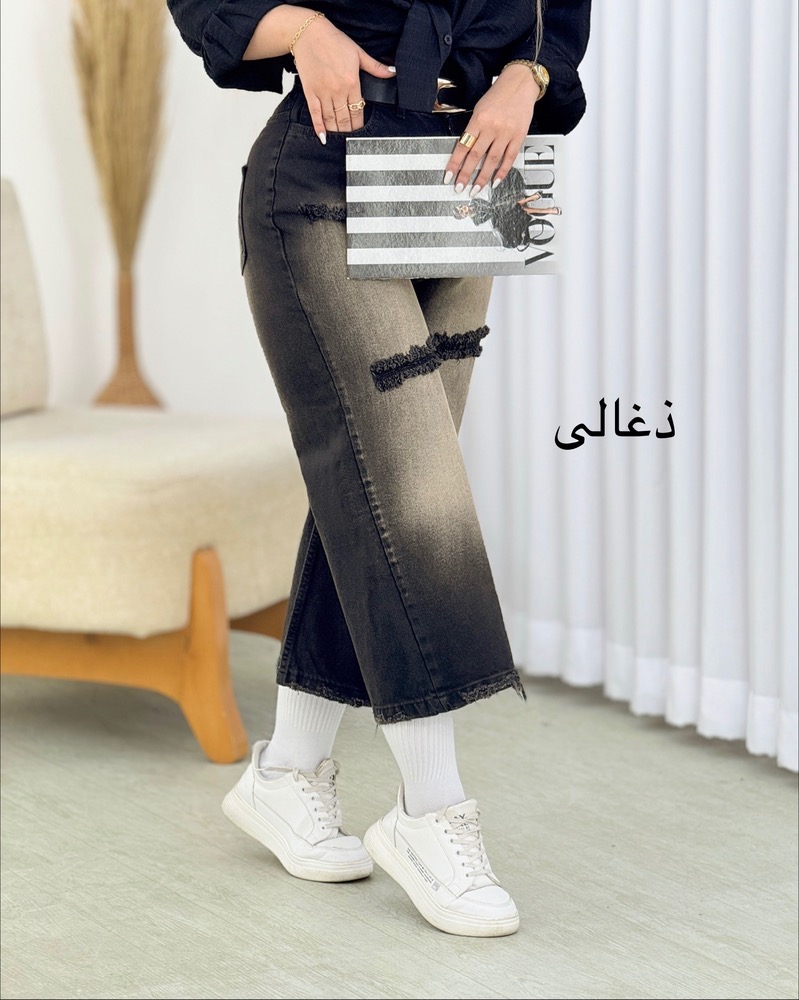 شلوار واید زاپدار سنگشور کد i612