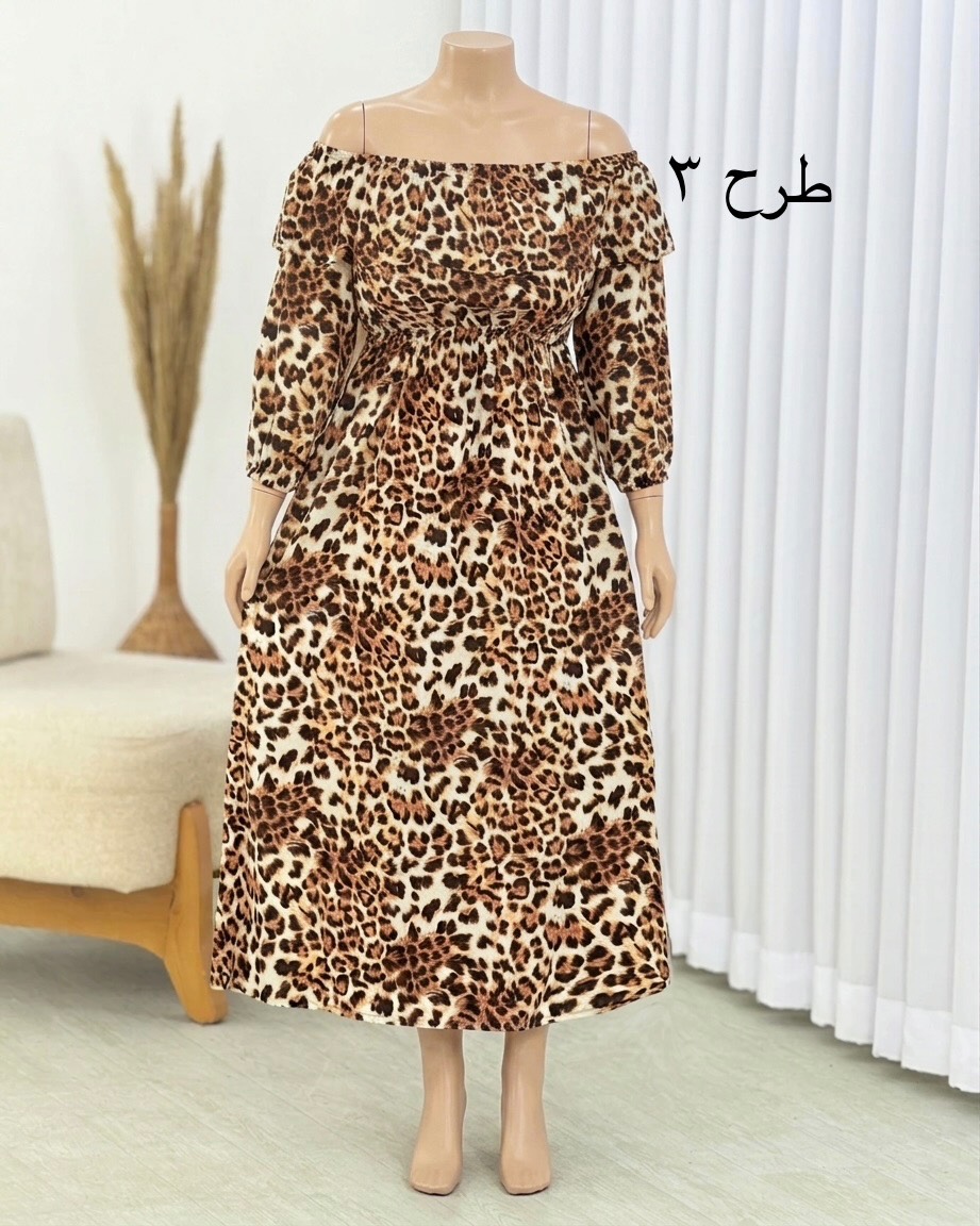 پیراهن ساحلی نخی کمر کش کد i357