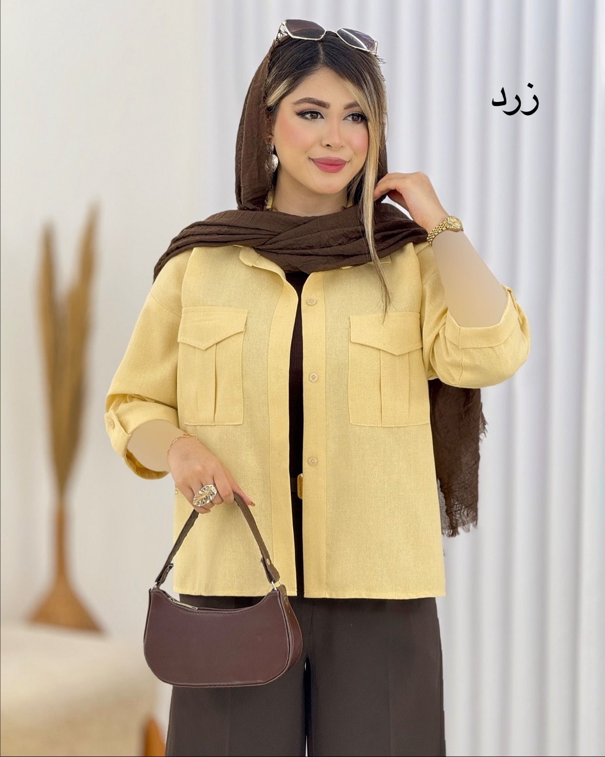 شومیز باکسی لینن کد i819