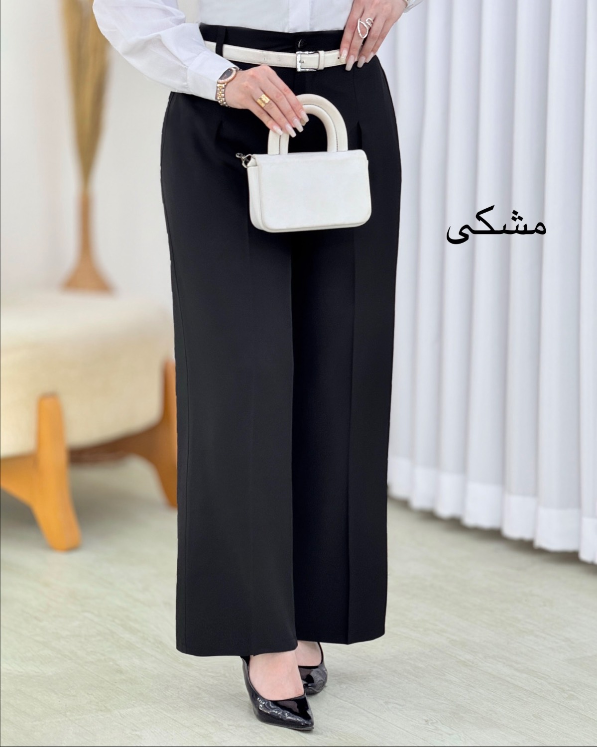 شلوار پارچه ای فول بگ بزیاق کد i809