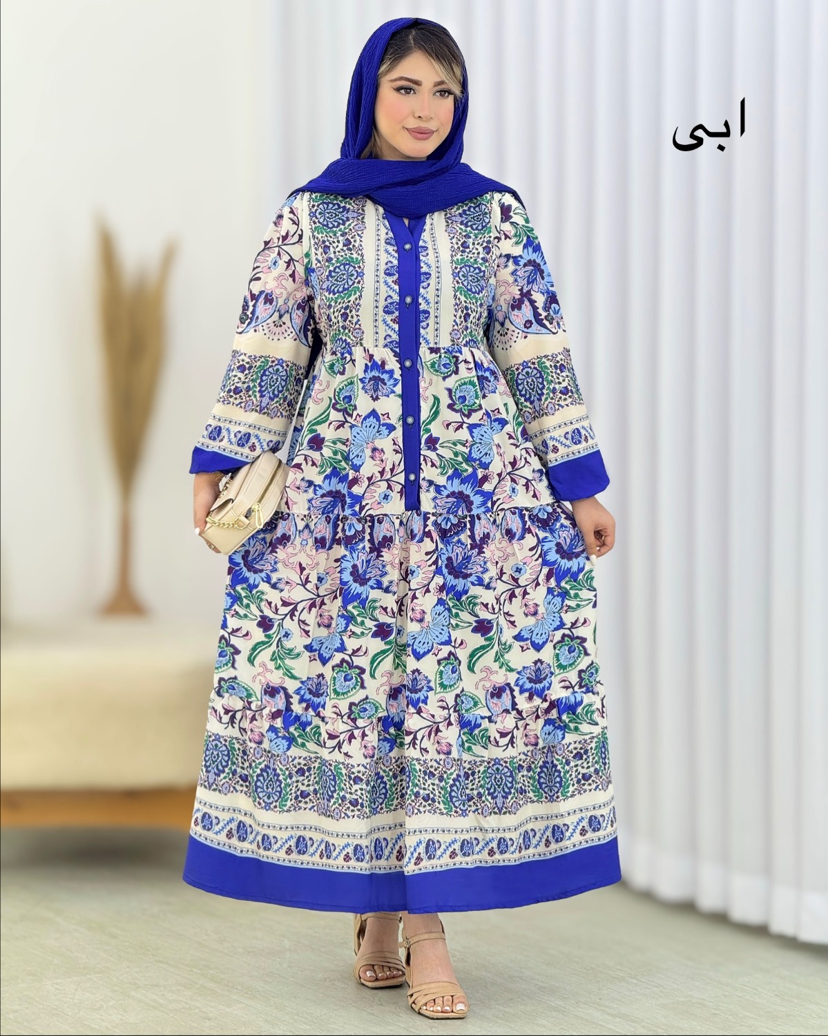 پیراهن ساحلی جلو دکمه بوگاتی کد i425
