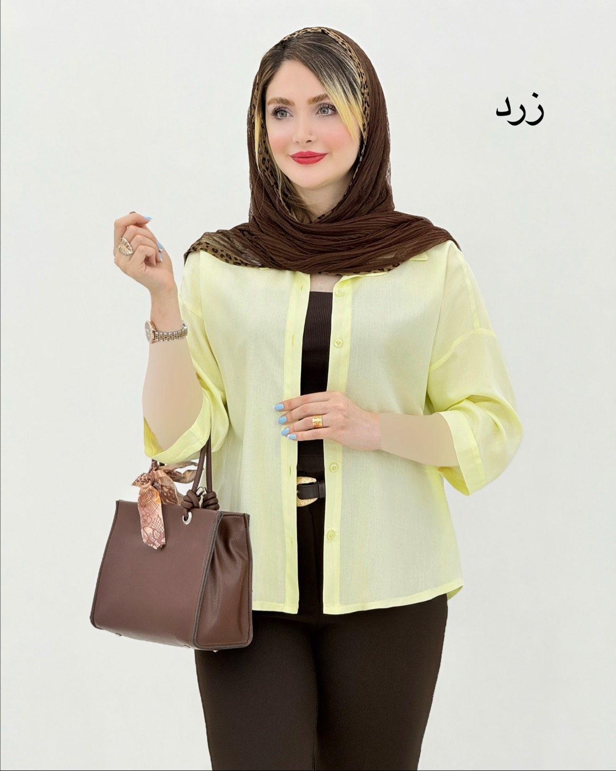 شومیز باکسی پاستیلی کد i874
