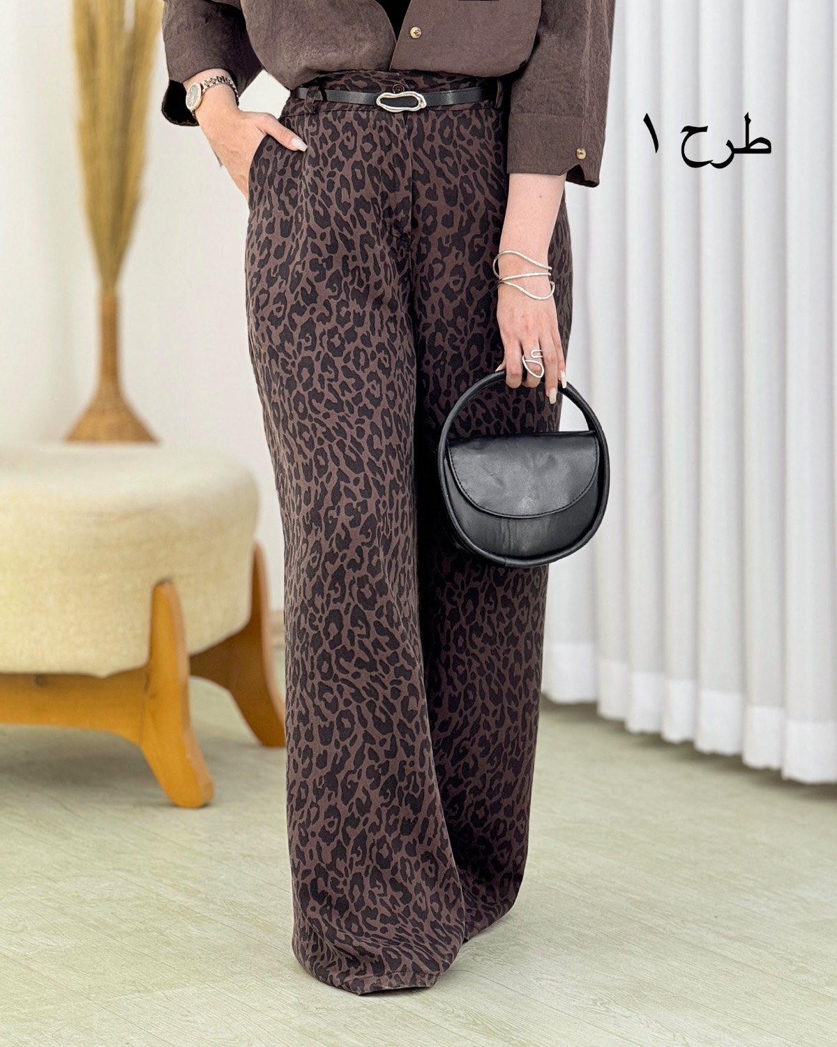 شلوار سیلک پلنگی کد i797