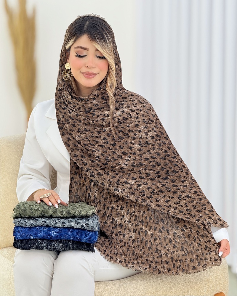 شال پلیسه مدل پروانه کد i709
