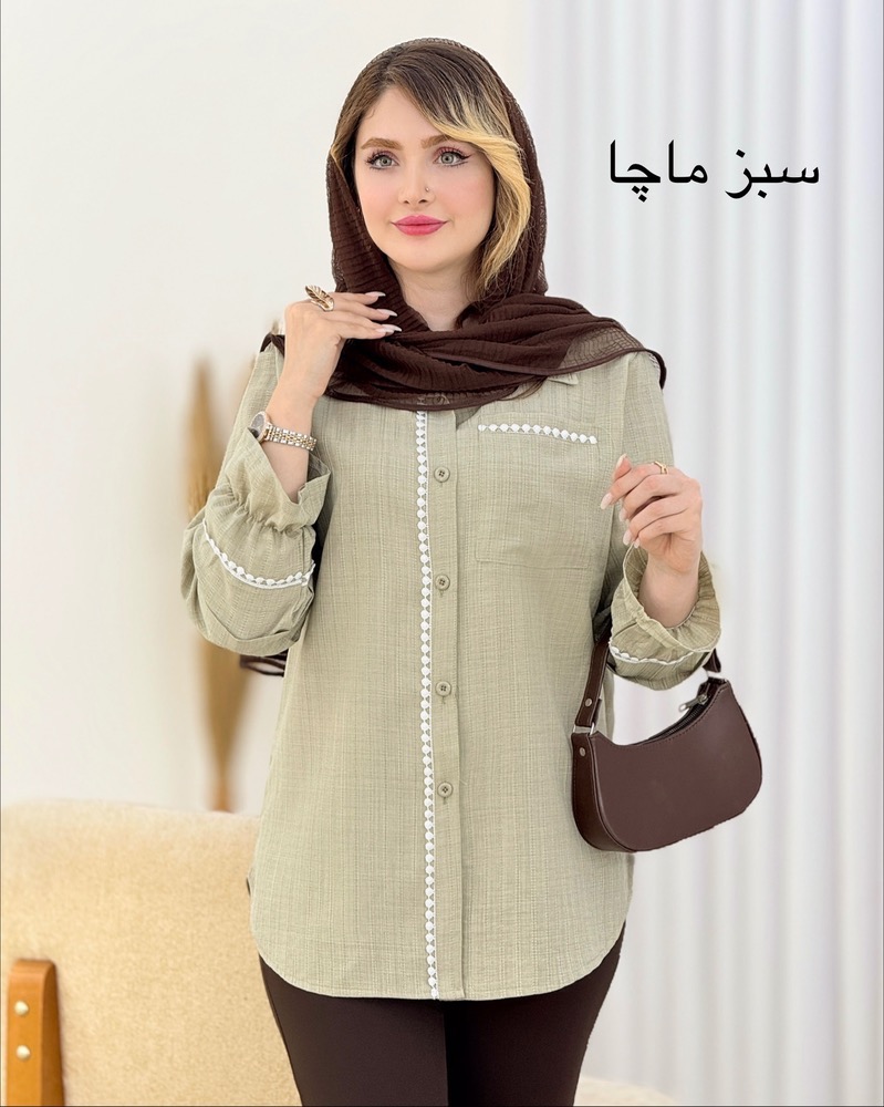 شومیز عدسی شانتون ژاکارد کد i710