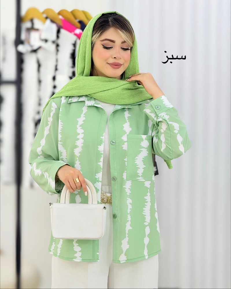 شومیز بوگاتی چاپی راه‌راه کد i438