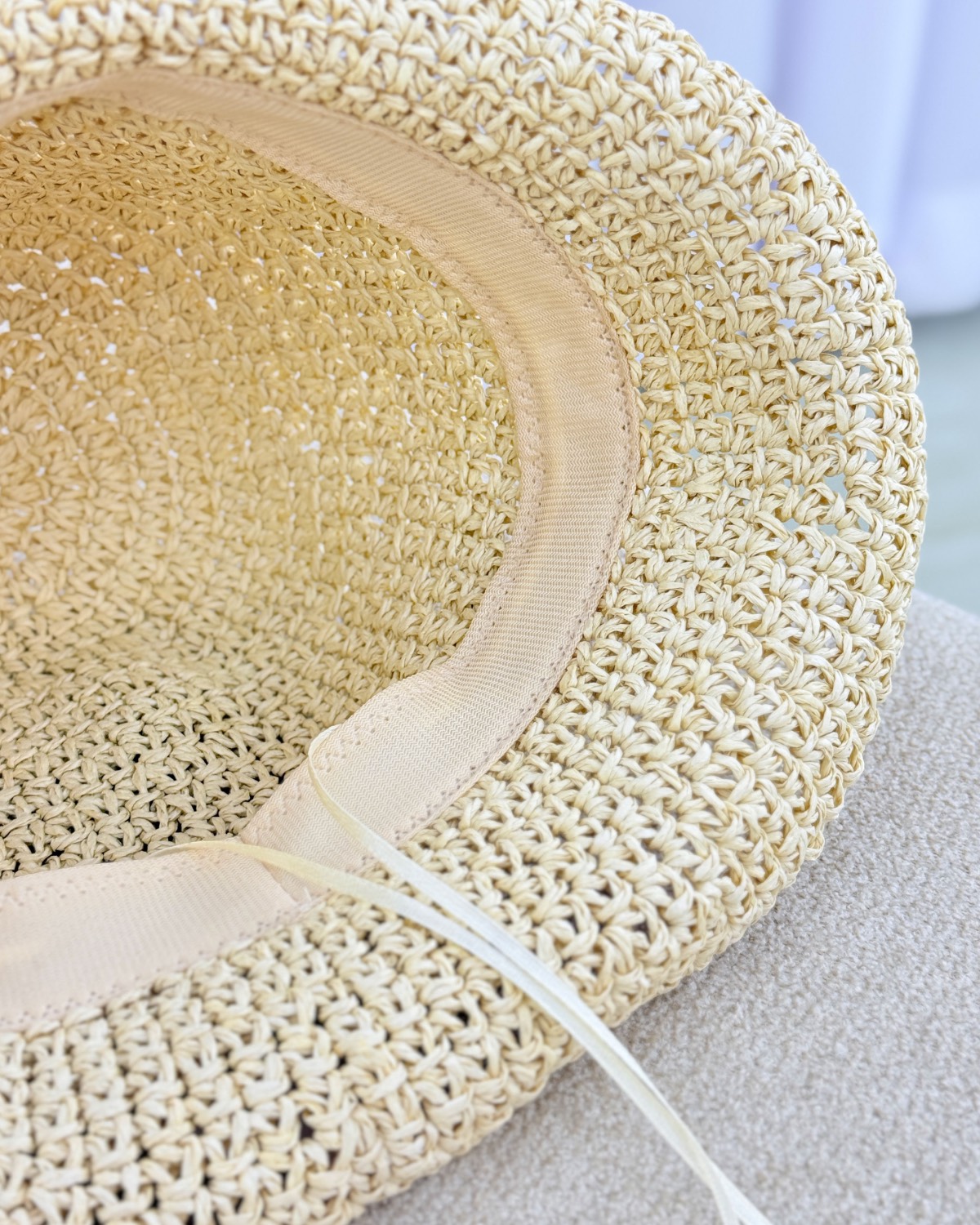 کلاه رافیا لبه کوتاه تابستانی کد i597