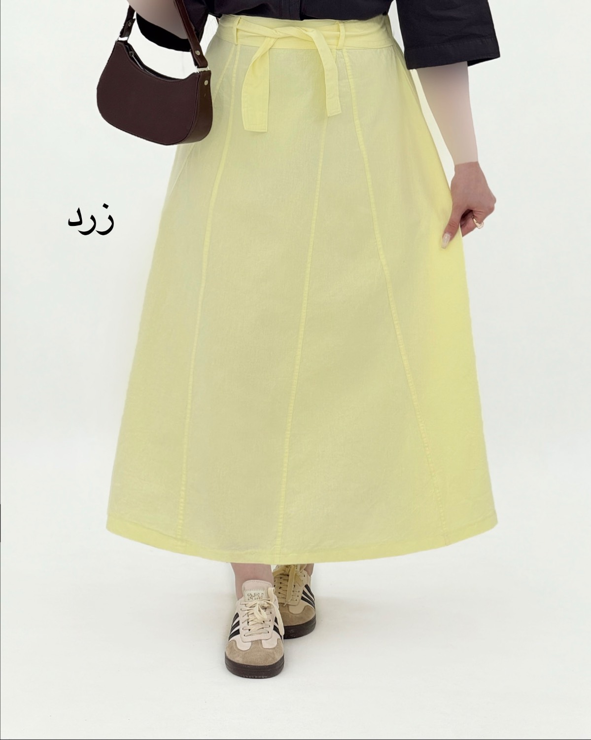 دامن جلو بندی لینن جناغی زارا کد i795