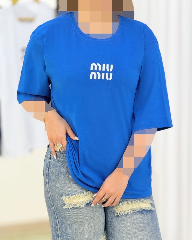 تیشرت باکسی چاپ میو میو (miu miu) کد i440