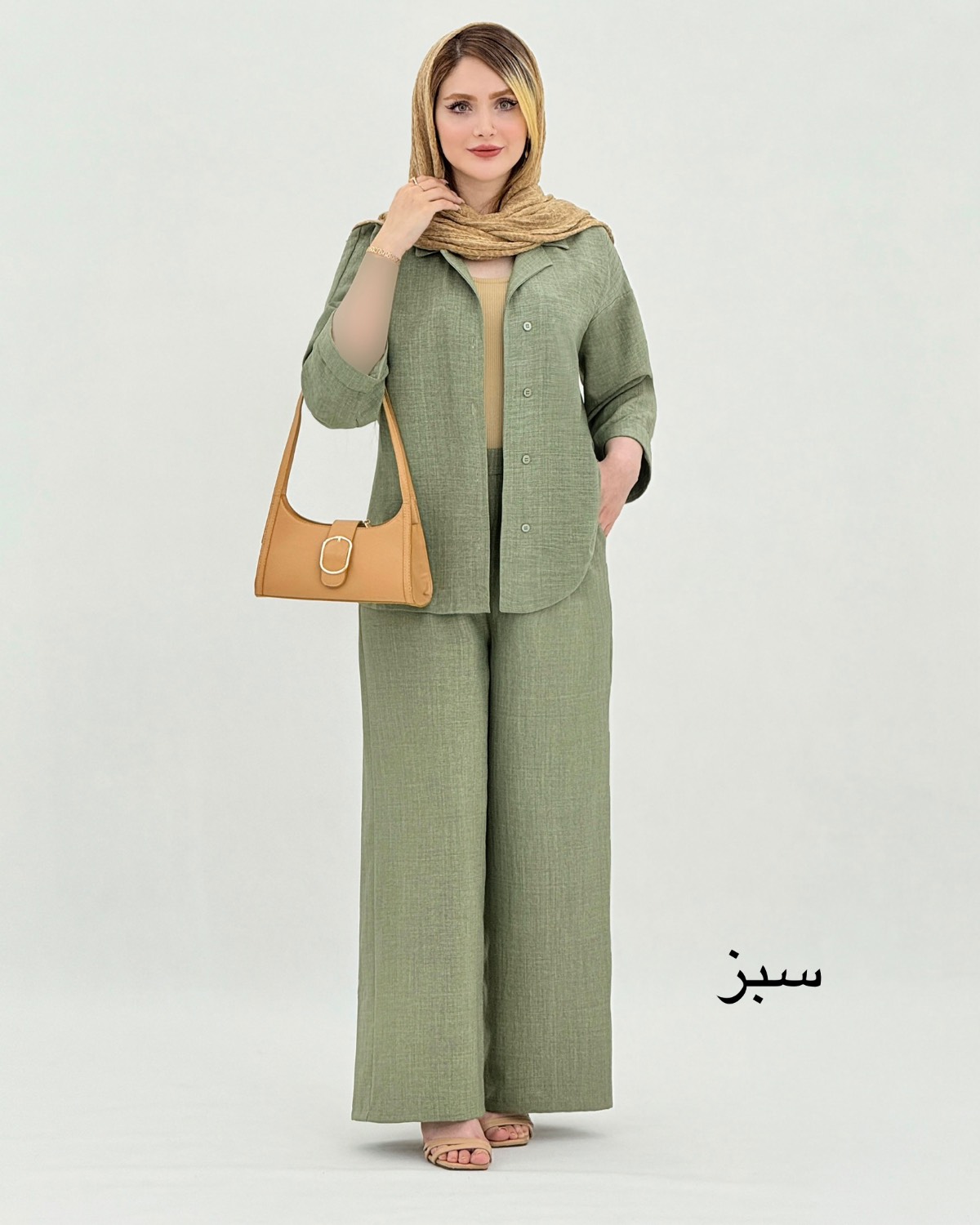 ست شومیز شلوار آستین پاکتی کد i777