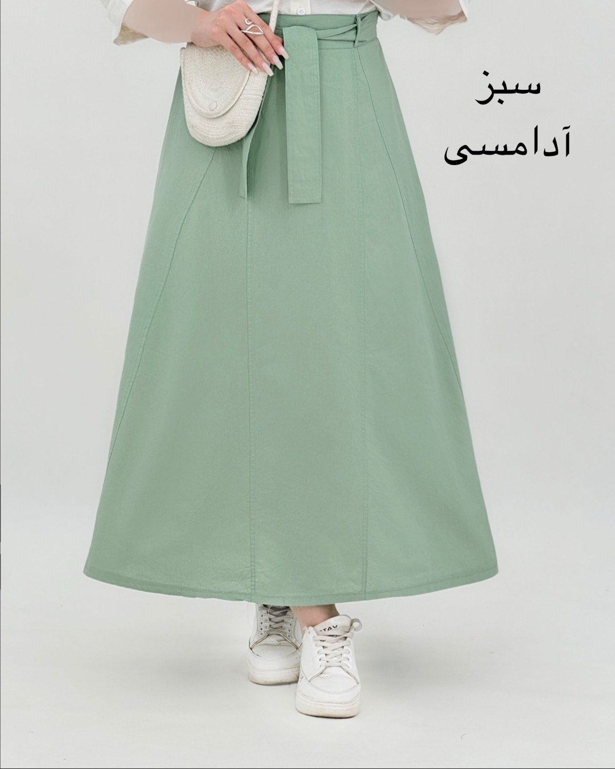 دامن جلو بندی لینن جناغی زارا کد i795