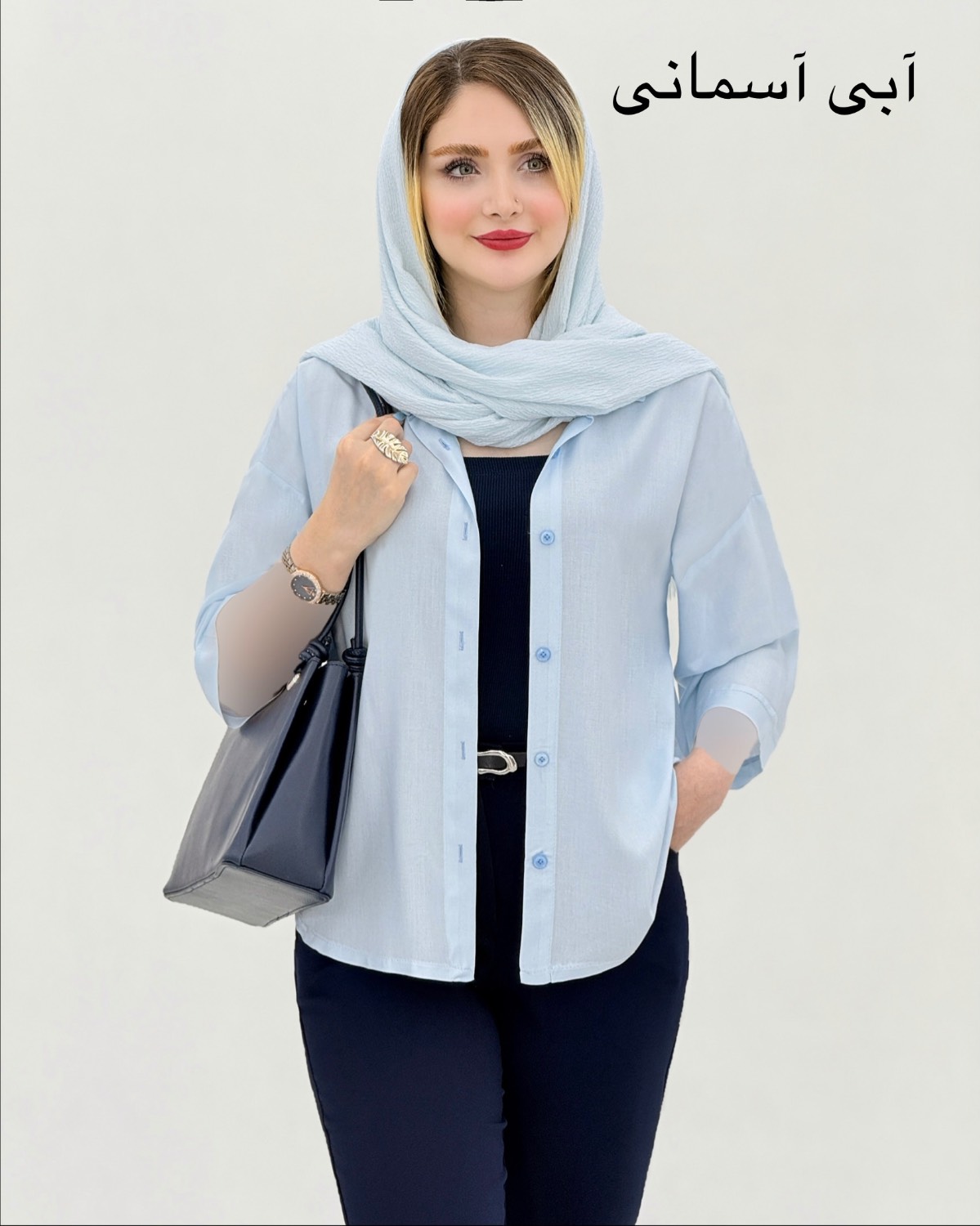 شومیز باکسی پاستیلی کد i874