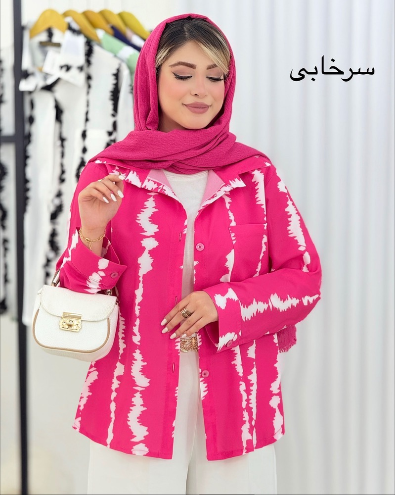 شومیز بوگاتی چاپی راه‌راه کد i438