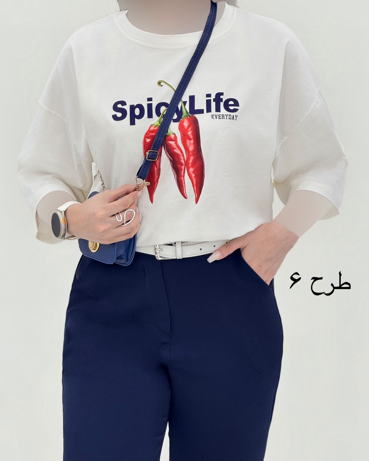 تیشرت باکسی چاپی کد I768